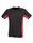 Performance Panel T-Shirt, Finden+Hales LV240 // FH240 Black / Red / White | 3XL
